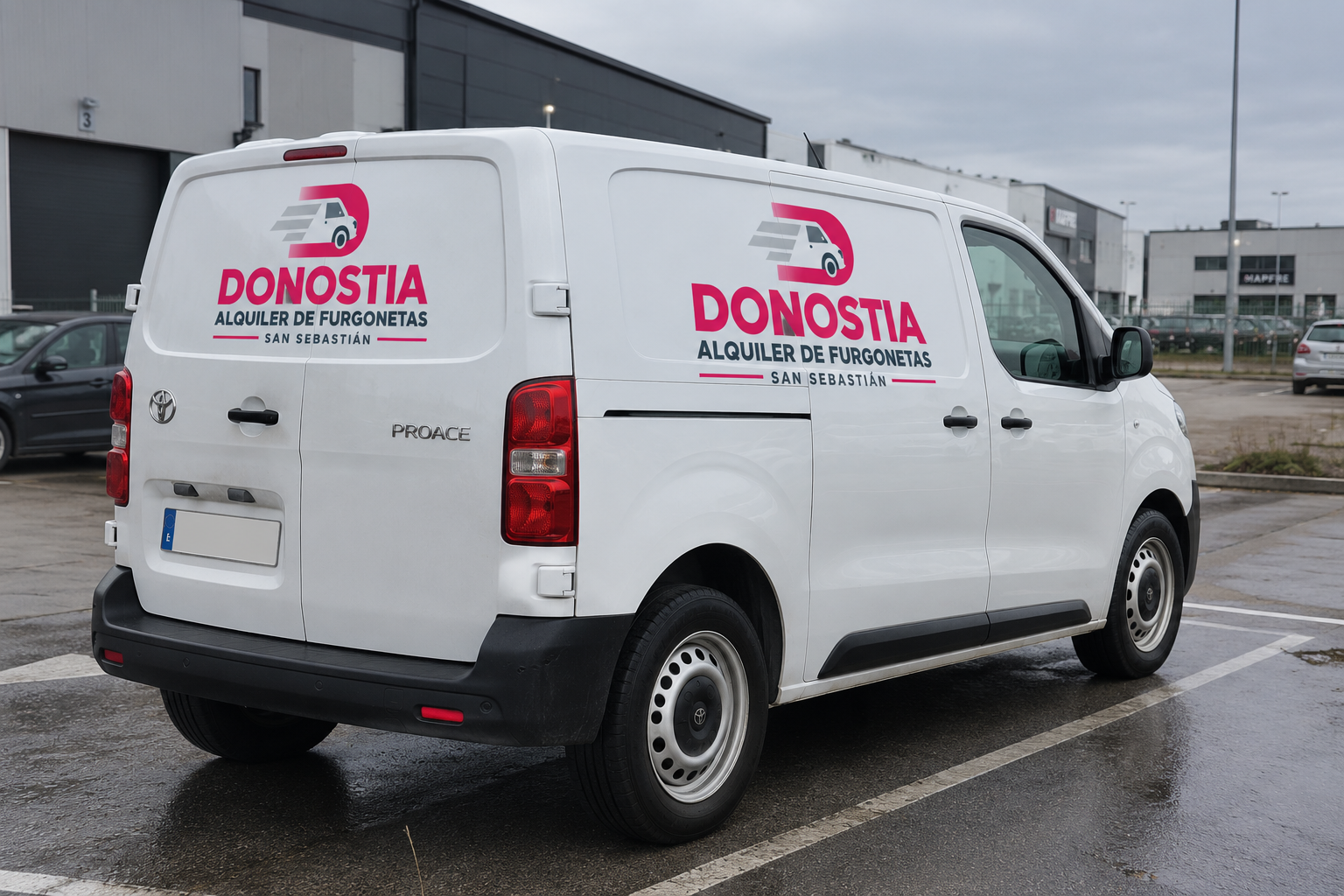 Toyota Proace L1 compartimento de carga — Donostia Rents