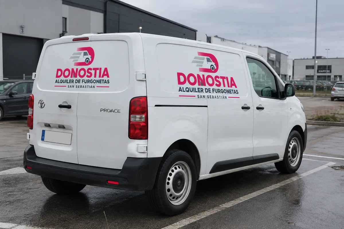 Toyota Proace L1 compartimento de carga — Donostia Rents