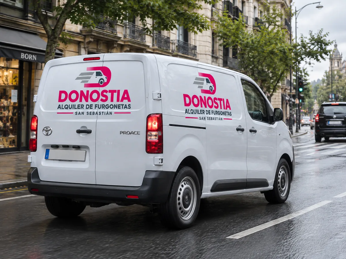 Furgoneta de alquiler de Donostia Rents en San Sebastián